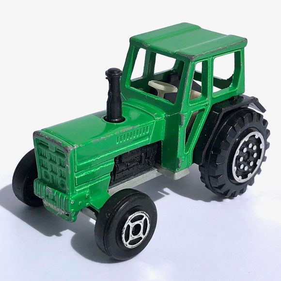 Majorette Mini Tractor 208 green diecast vintage 1990s France 1:65 farm vehicle - Picture 3 of 15
